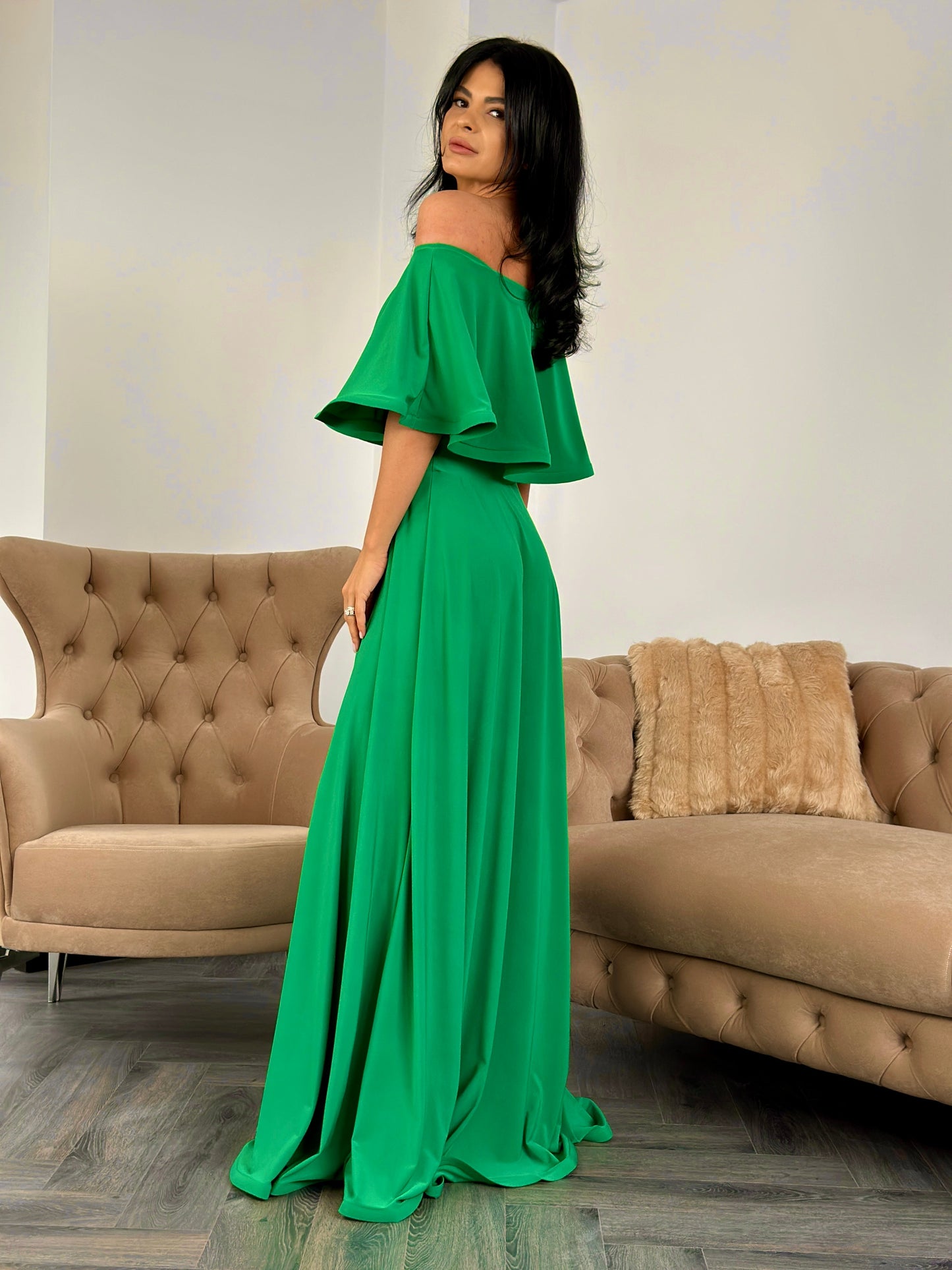 Rochie Lunga ELIZA - Green Apple