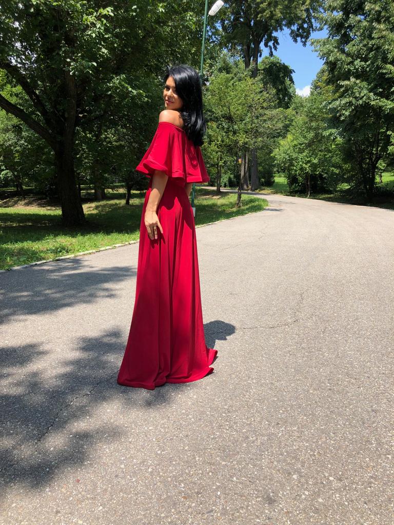Rochie Lunga ELIZA - ROSU