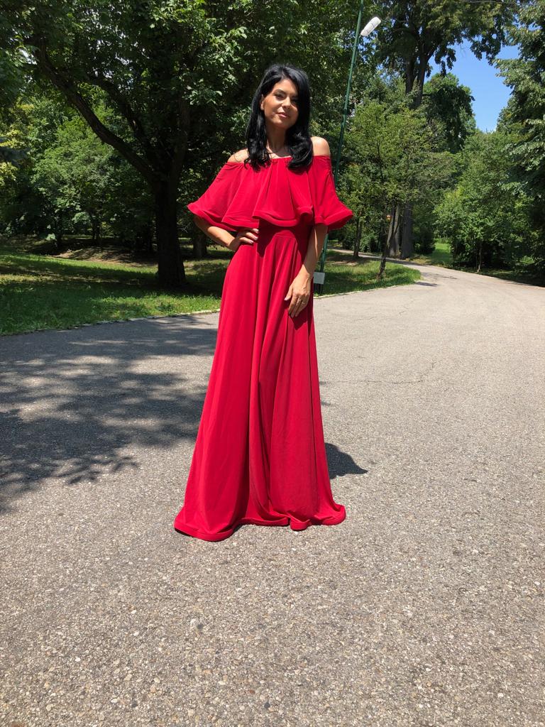 Rochie Lunga ELIZA - ROSU