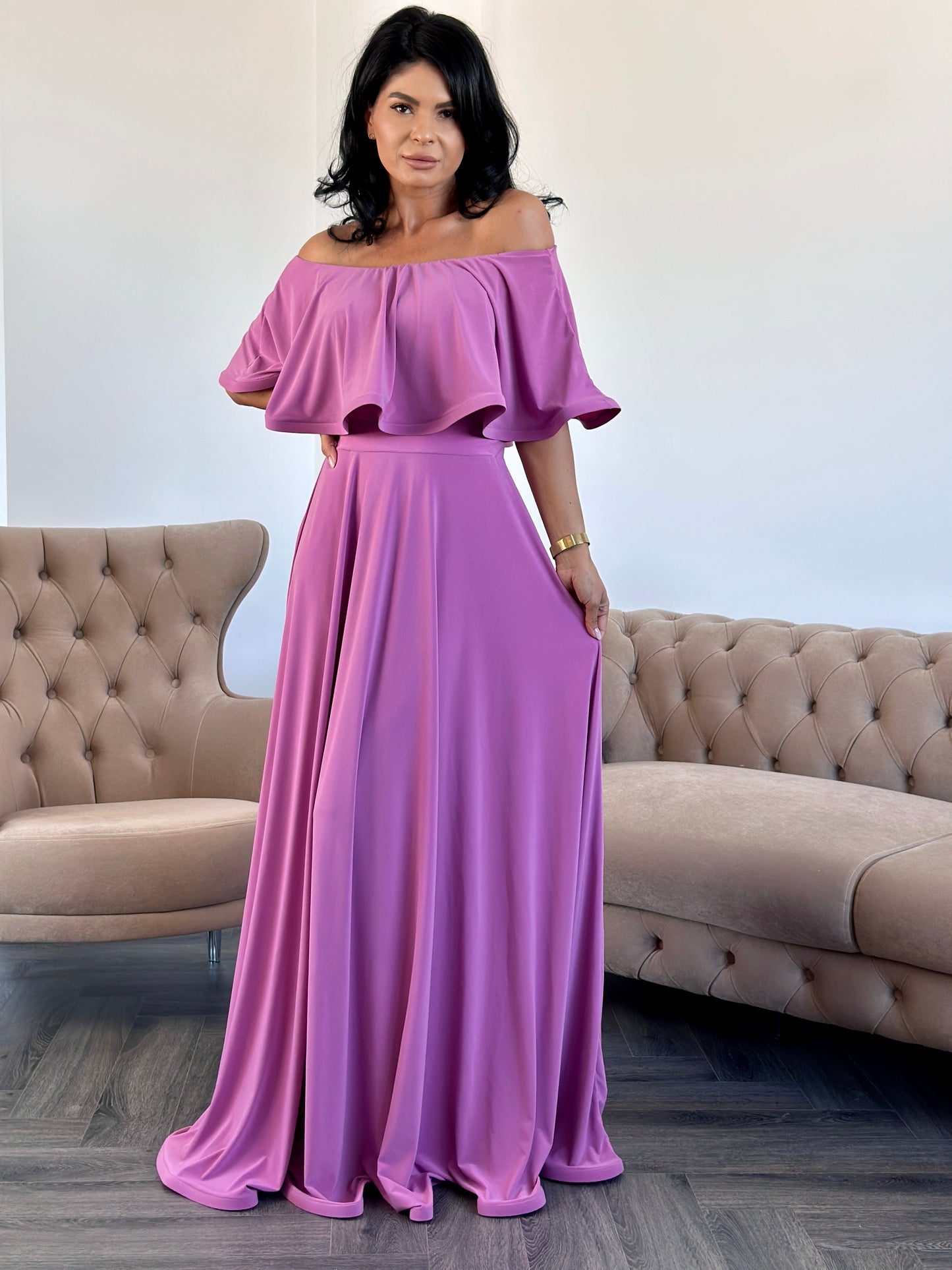 Rochie Lunga ELIZA - Sweet Pink