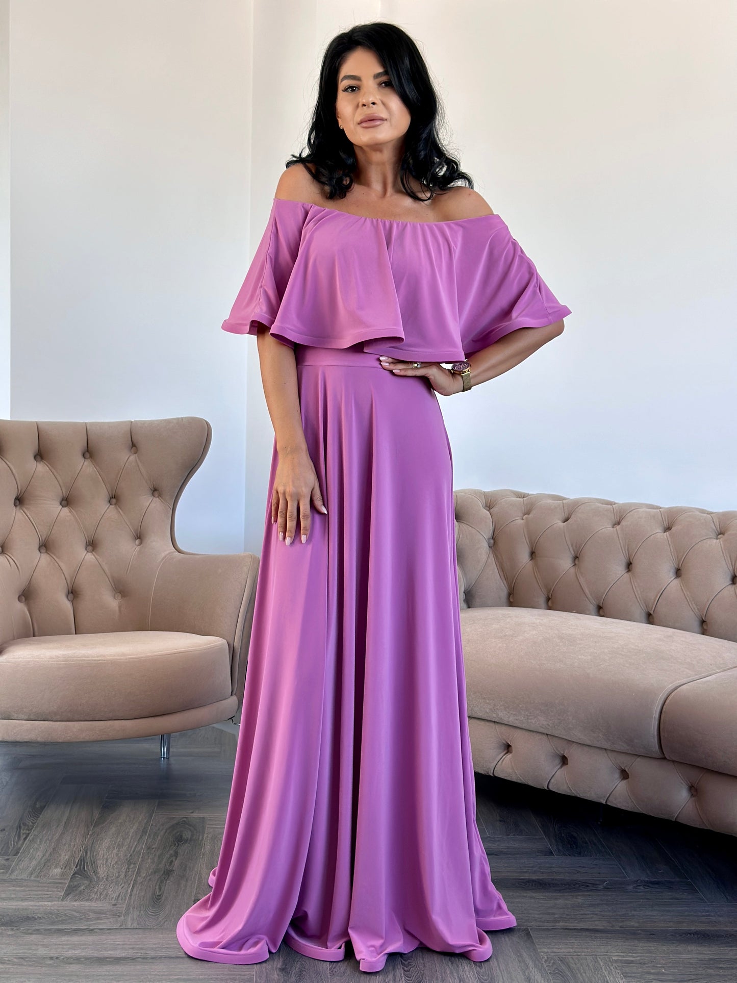 Rochie Lunga ELIZA - Sweet Pink