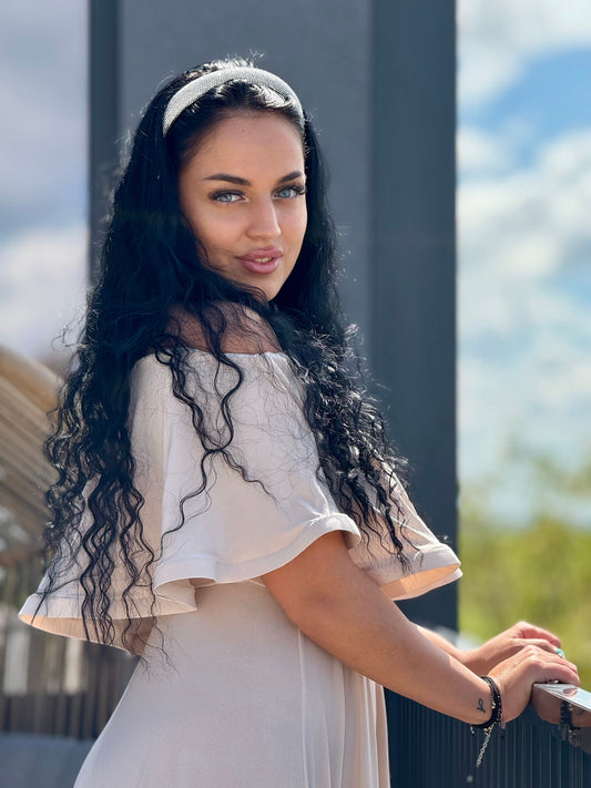 Rochie Lunga ELIZA  - Bej