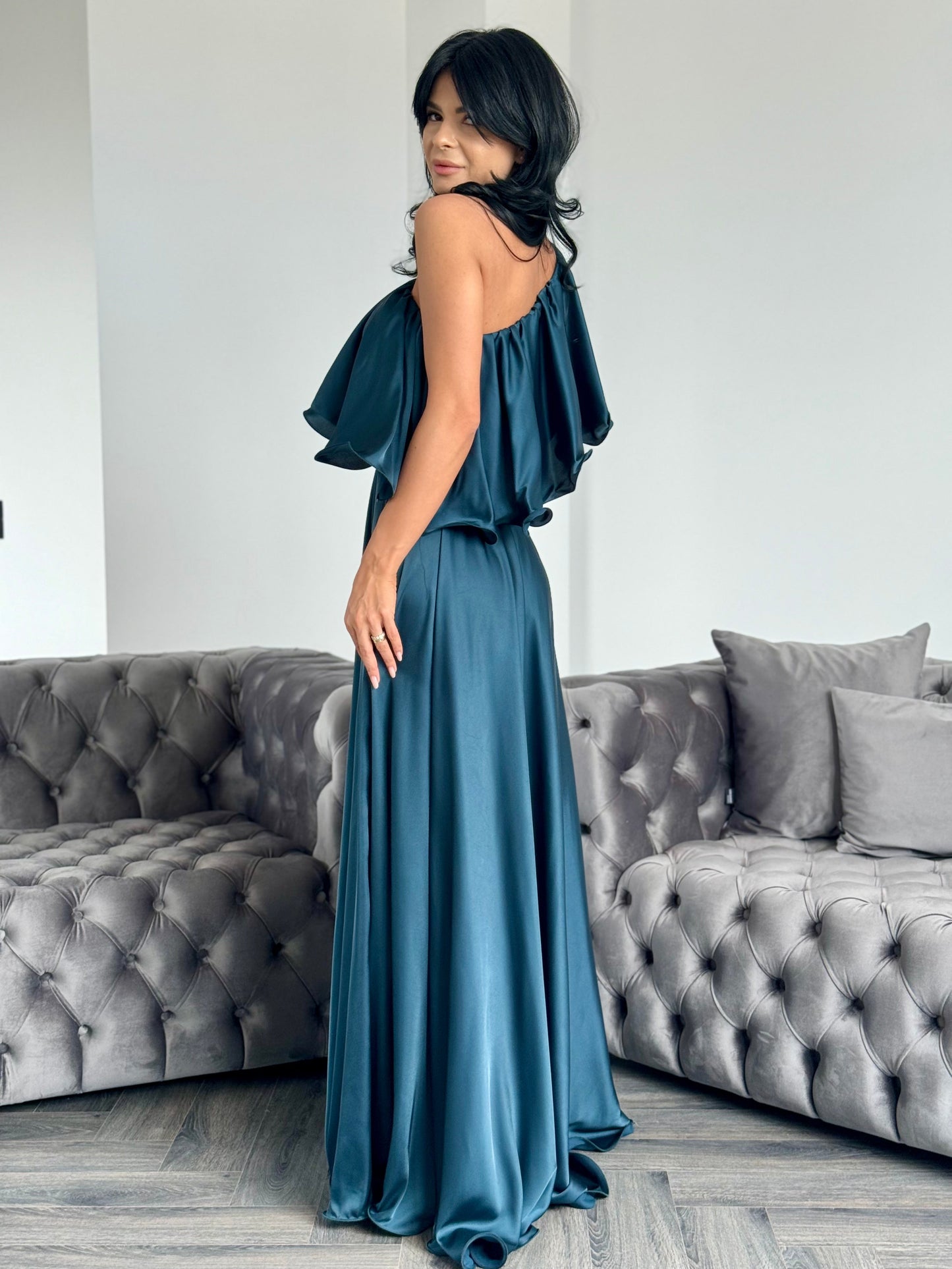 Rochie Karissa - Verde Petrol