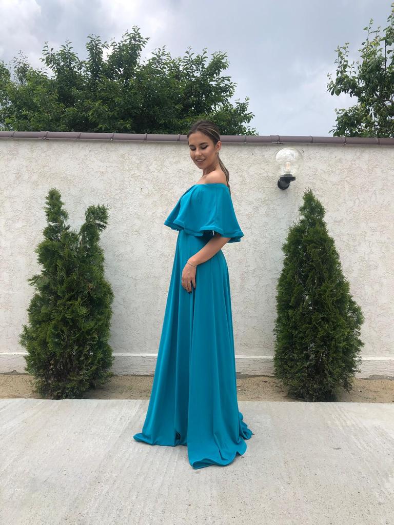 Rochie Lunga ELIZA  - Pal Turcoaz