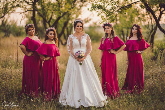 Rochie Lunga ELIZA - Viva Magenta