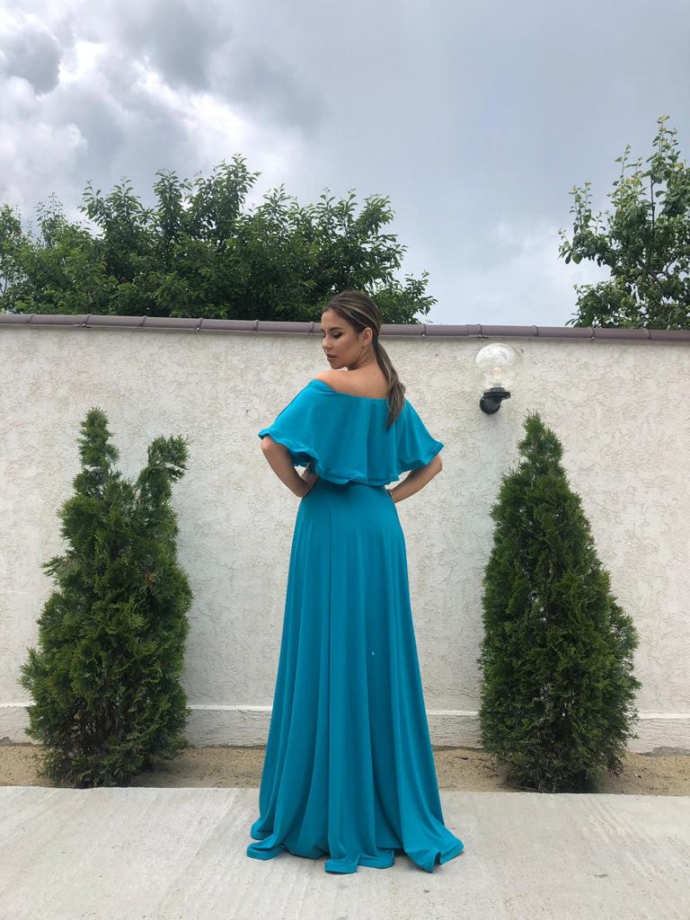Rochie Lunga ELIZA  - Pal Turcoaz