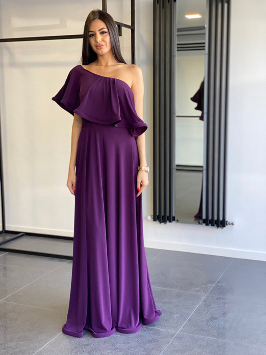 Rochie Lunga ELIZA  - Mov Inchis